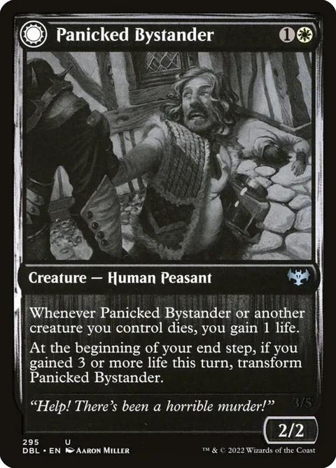 Panicked Bystander // Cackling Culprit – Vorderseite