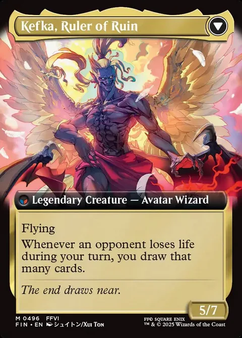 Kefka, Court Mage // Kefka, Ruler of Ruin – Rückseite
