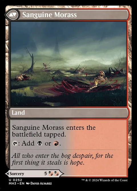 Bloodsoaked Insight // Sanguine Morass – Rückseite