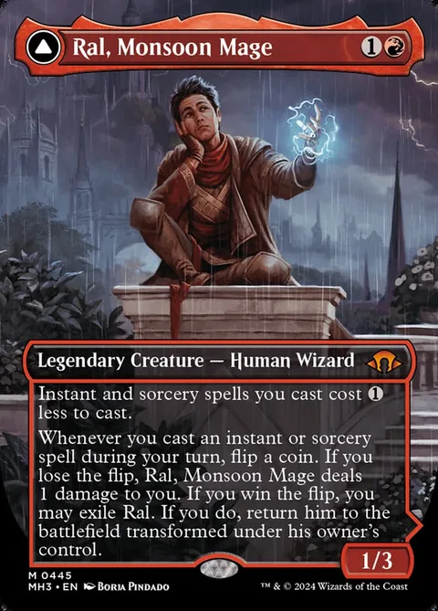 Ral, Monsoon Mage // Ral, Leyline Prodigy – Vorderseite