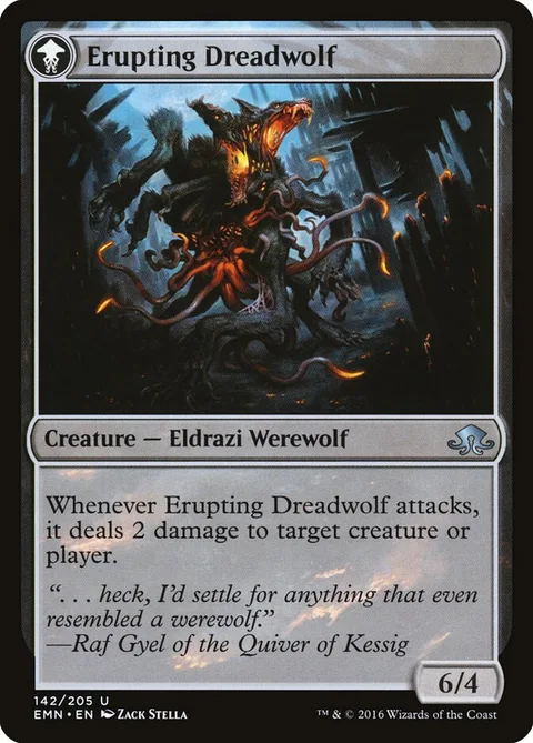 Smoldering Werewolf / Erupting Dreadwolf – 裏面
