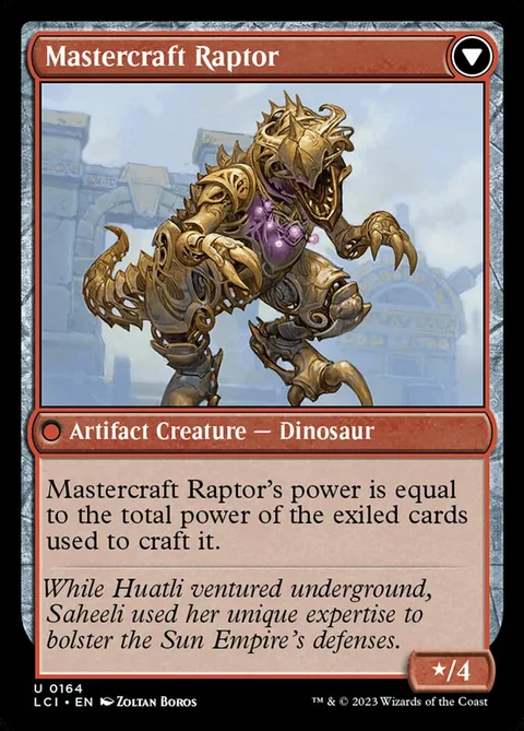 Saheeli's Lattice // Mastercraft Raptor – Rückseite