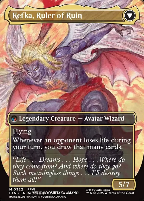Kefka, Court Mage // Kefka, Ruler of Ruin – Rückseite