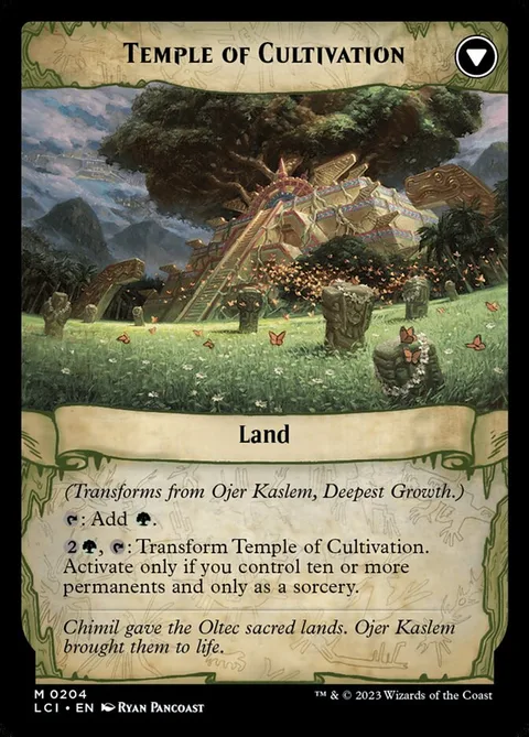 Ojer Kaslem, Deepest Growth // Temple of Cultivation – Rückseite