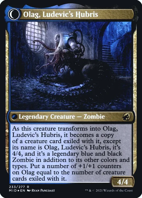 Ludevic, Necrogenius // Olag, Ludevic's Hubris – Rückseite