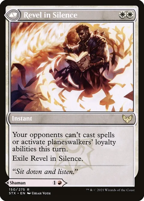 Flamescroll Celebrant // Revel in Silence – Rückseite