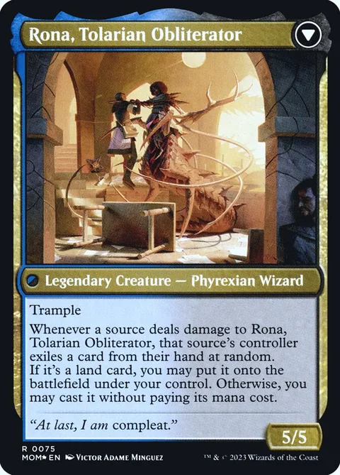 Rona, Herald of Invasion // Rona, Tolarian Obliterator – Rückseite