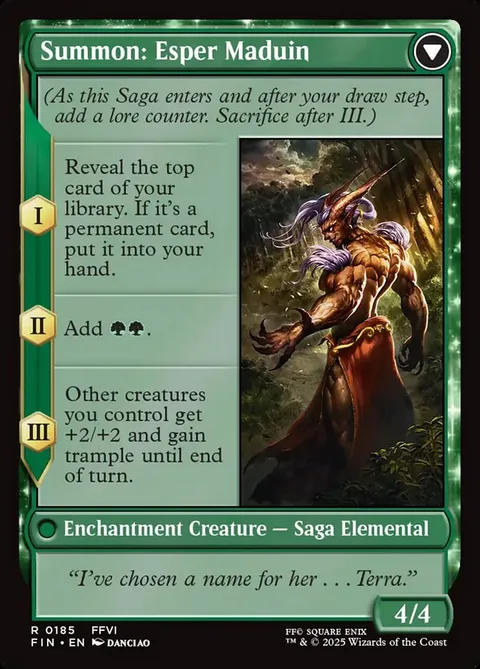 Esper Origins // Summon: Esper Maduin – Rückseite