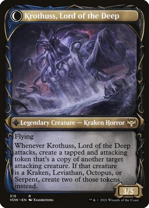 Runo Stromkirk // Krothuss, Lord of the Deep – Rückseite