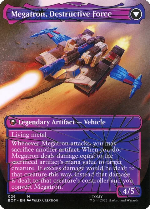 Megatron, Tyrant // Megatron, Destructive Force – Achterkant