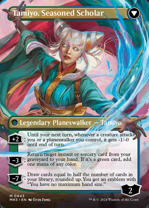 Tamiyo, Inquisitive Student // Tamiyo, Seasoned Scholar – Rückseite