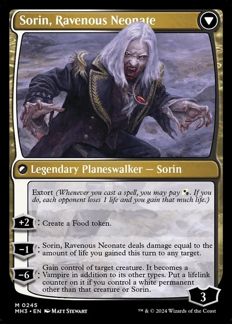 Sorin of House Markov // Sorin, Ravenous Neonate – Rückseite