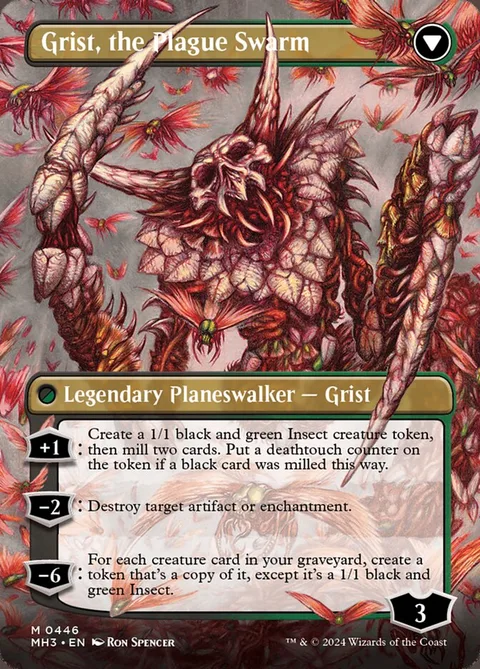 Grist, Voracious Larva // Grist, the Plague Swarm – Rückseite