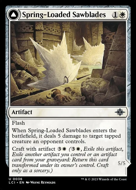 Spring-Loaded Sawblades // Bladewheel Chariot – Vorderseite