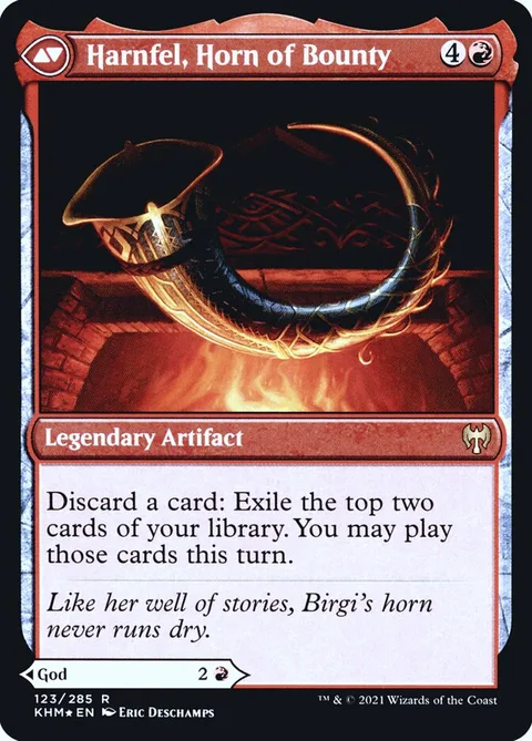 Birgi, God of Storytelling // Harnfel, Horn of Bounty – Rückseite