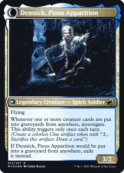 Dennick, Pious Apprentice // Dennick, Pious Apparition – Rückseite
