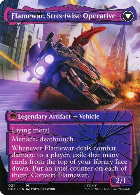 Flamewar, Brash Veteran // Flamewar, Streetwise Operative – Rückseite
