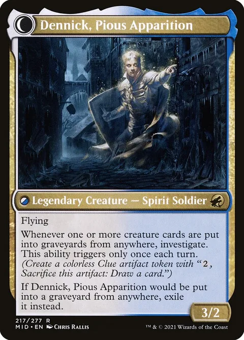 Dennick, Pious Apprentice // Dennick, Pious Apparition – Rückseite