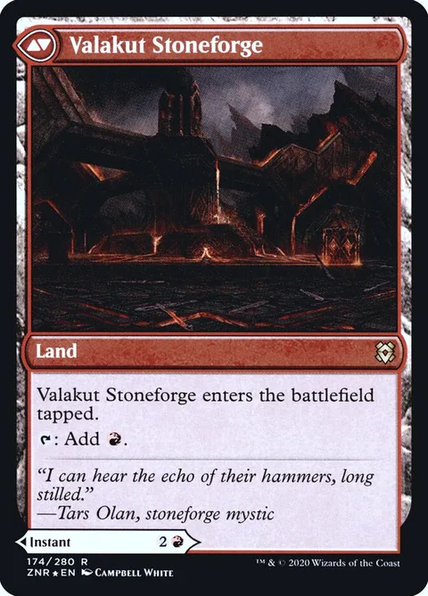 Valakut Awakening // Valakut Stoneforge – Rückseite