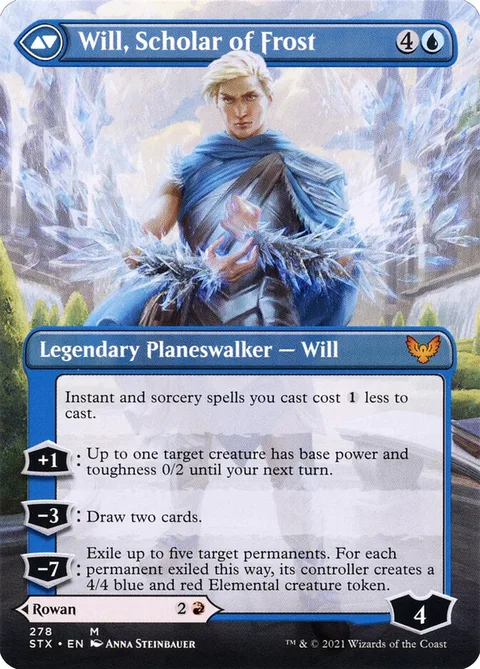 Rowan, Scholar of Sparks // Will, Scholar of Frost – Rückseite