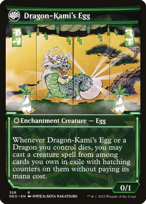 The Dragon-Kami Reborn // Dragon-Kami's Egg – Rückseite