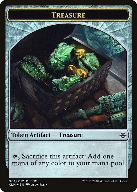 Merfolk Token (U 1/1 Hexproof) / Treasure Token – Rückseite