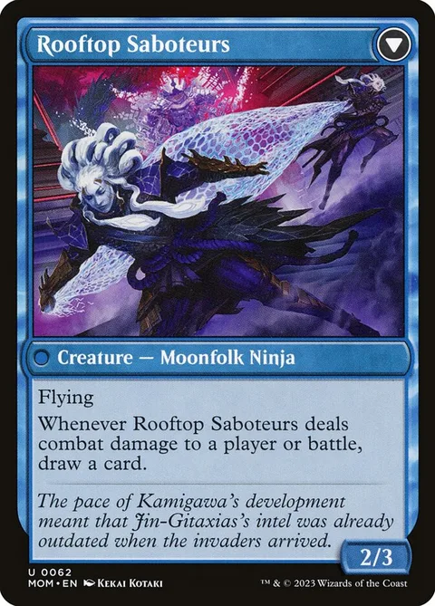 Invasion of Kamigawa // Rooftop Saboteurs – Rückseite