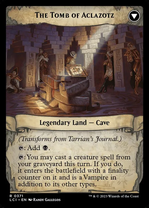 Tarrian's Journal // The Tomb of Aclazotz – Rückseite