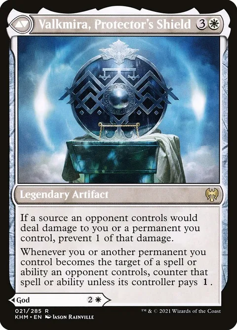 Reidane, God of the Worthy // Valkmira, Protector's Shield – Rückseite