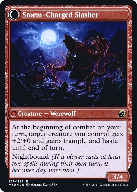 Reckless Stormseeker // Storm-Charged Slasher – Rückseite