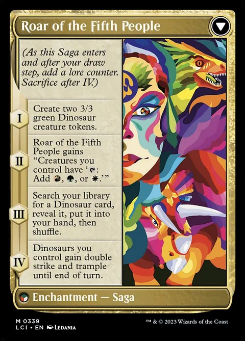 Huatli, Poet of Unity // Roar of the Fifth People – Rückseite