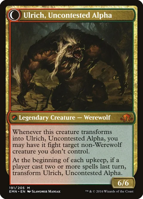 Ulrich of the Krallenhorde / Ulrich, Uncontested Alpha – Rückseite