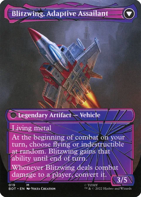 Blitzwing, Cruel Tormentor // Blitzwing, Adaptive Assailant – Rückseite