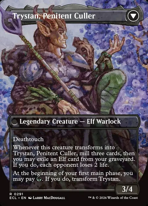 Trystan, Callous Cultivator // Trystan, Penitent Culler – Achterkant