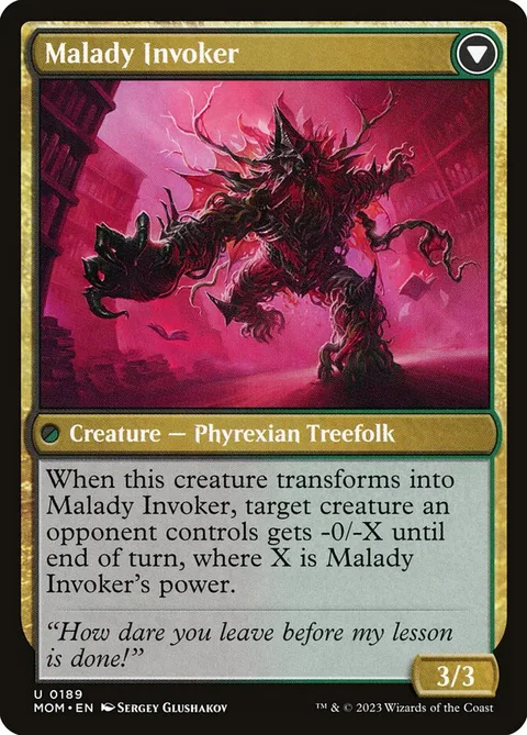 Herbology Instructor // Malady Invoker – Rückseite