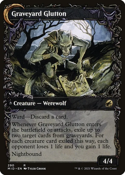 Graveyard Trespasser // Graveyard Glutton – Achterkant