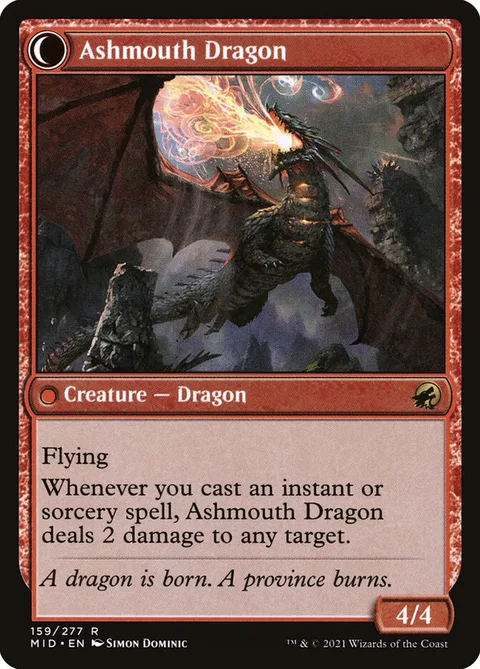 Smoldering Egg // Ashmouth Dragon – Rückseite