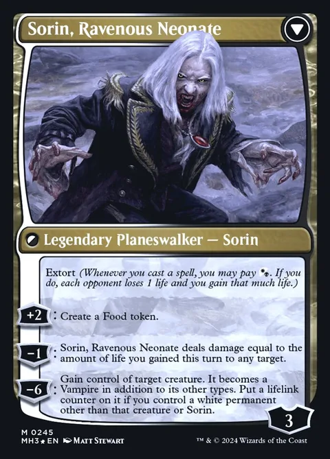 Sorin of House Markov // Sorin, Ravenous Neonate – Rückseite