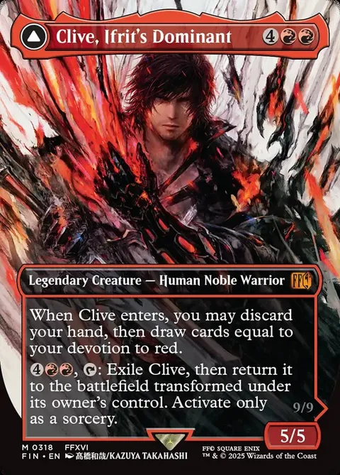 Clive, Ifrit's Dominant // Ifrit, Warden of Inferno