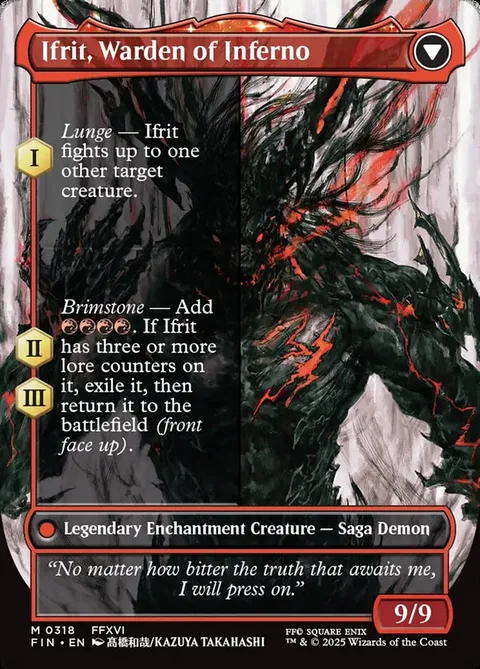 Clive, Ifrit's Dominant // Ifrit, Warden of Inferno – Rückseite