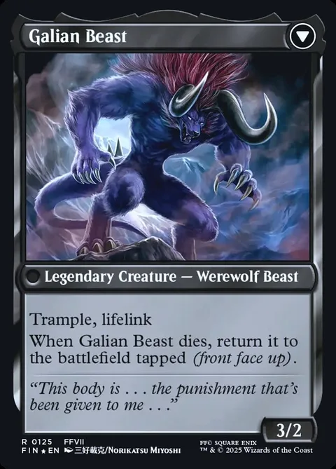 Vincent Valentine // Galian Beast – Rückseite