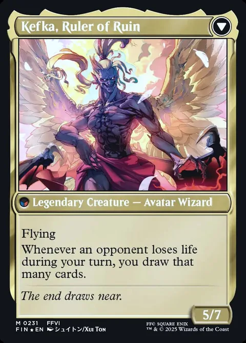 Kefka, Court Mage // Kefka, Ruler of Ruin – Rückseite