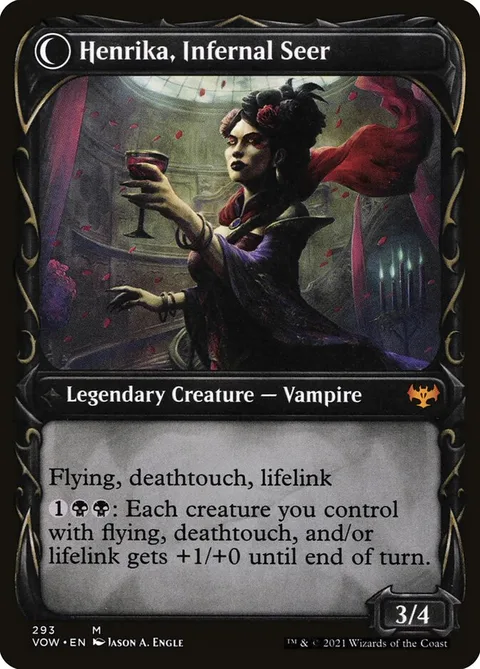 Henrika Domnathi // Henrika, Infernal Seer – Rückseite