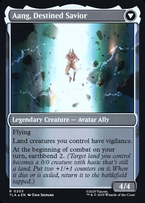 Aang, at the Crossroads // Aang, Destined Savior – Rückseite