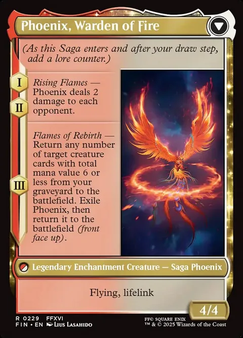 Joshua, Phoenix's Dominant // Phoenix, Warden of Fire – Rückseite