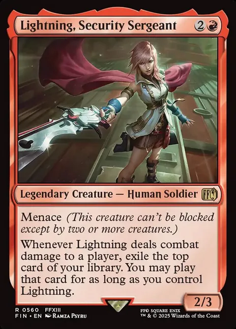 Lightning, Security Sergeant