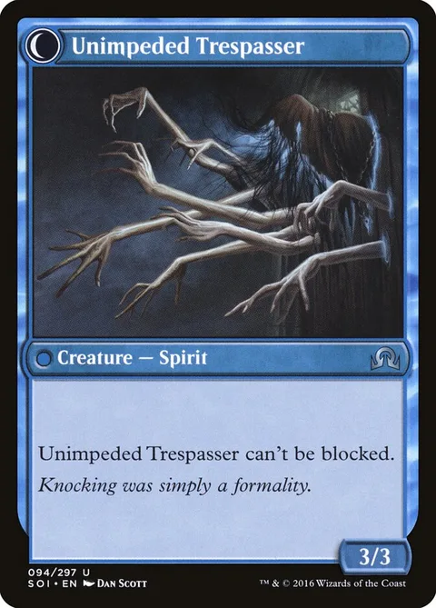 Uninvited Geist / Unimpeded Trespasser – Rückseite