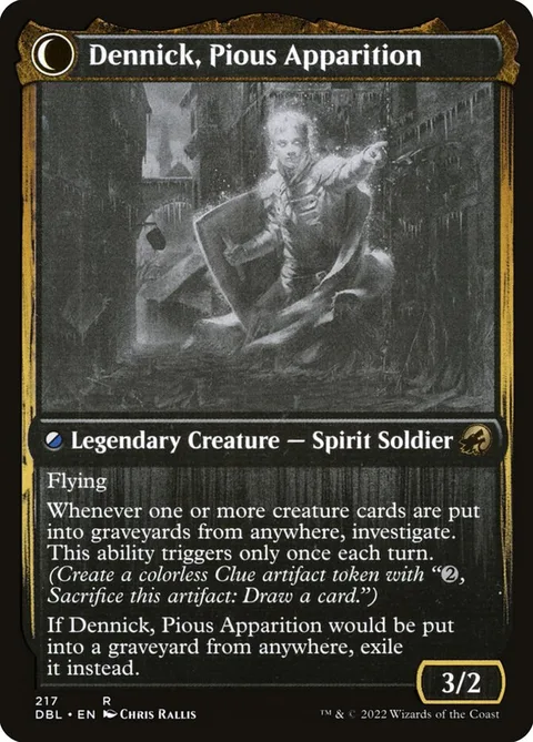 Dennick, Pious Apprentice // Dennick, Pious Apparition – Rückseite