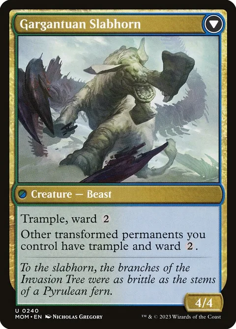 Invasion of Pyrulea // Gargantuan Slabhorn – Rückseite