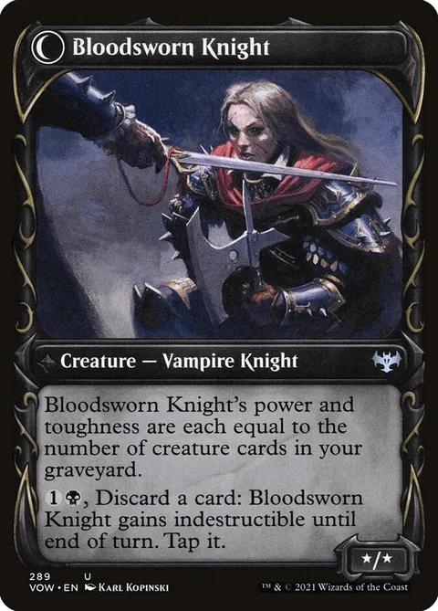 Bloodsworn Squire // Bloodsworn Knight – Rückseite